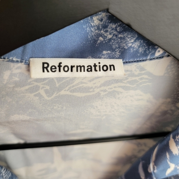 Reformation Hanson Silk Top in Ama size M - Picture 5 of 7